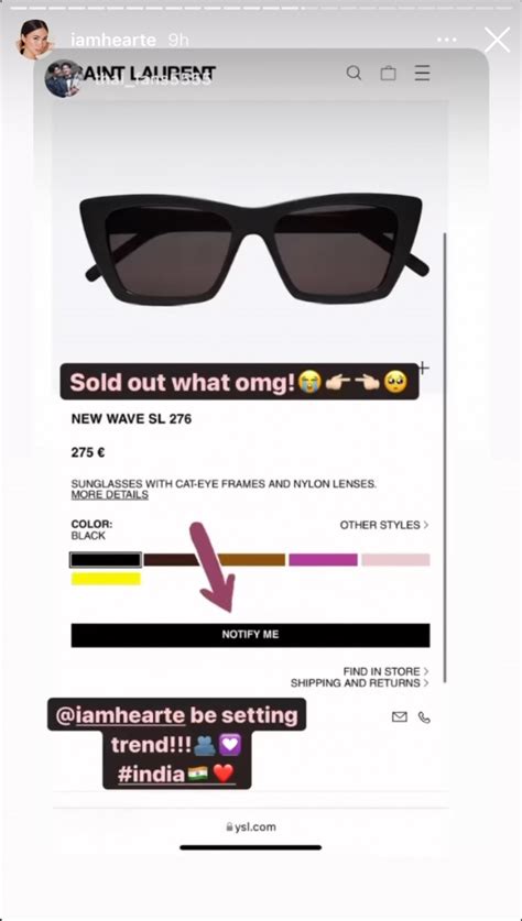 ysl sunglasses instagram.